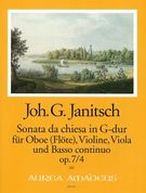 Sonata Da Chiesa In G-Dur : Für Oboe (Flöte), Violine, Viola und Basso Continuo, Op. 7/4.