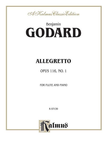 Allegretto, Op. 116, No. 1 : For Flute and Piano.
