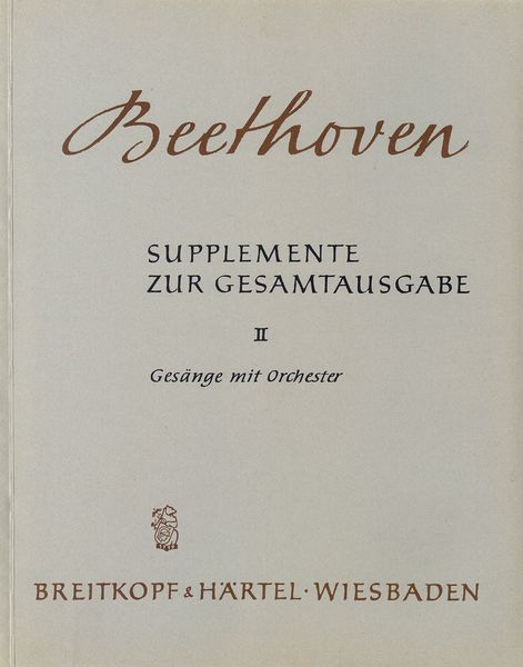 Gesänge Mit Orchester.