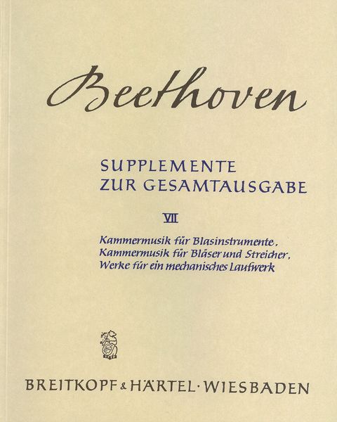 Kammermusik Für Blasinstrumente / Kammermusik Für Bläser und Streicher.