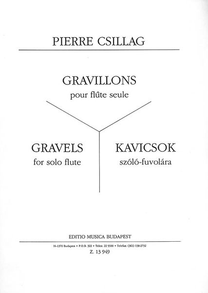 Gravels : For Solo Flute.