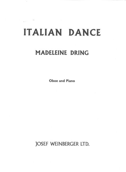 Italian Dance : For Oboe and Piano.