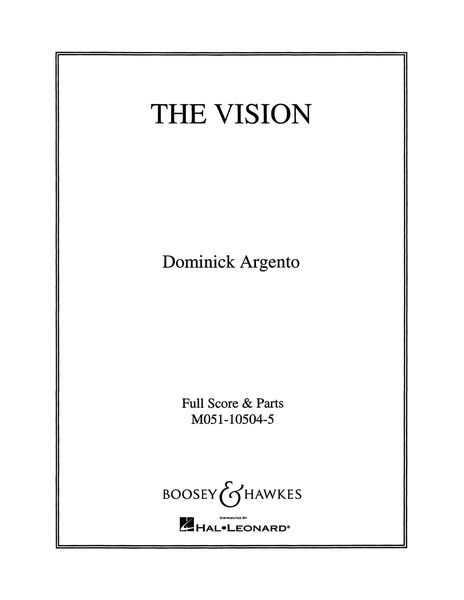 Vision : For Chorus and String Quartet.