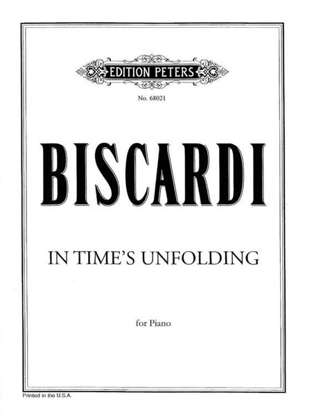 In Time's Unfolding : For Piano (2000).