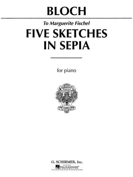 5 Sketches In Sepia : Piano Solo.