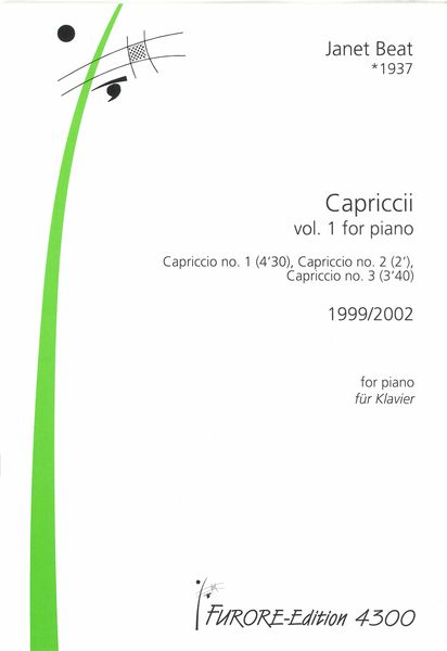 Capriccii, Vol. 1 : For Piano (1999/2002).