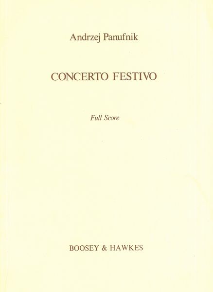 Concerto Festivo : For Orchestra.