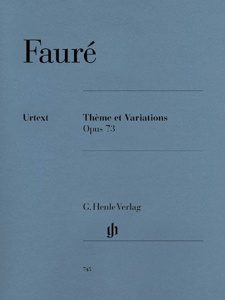 Theme Et Variations, Op. 73 : For Piano / edited by Peter Jost.