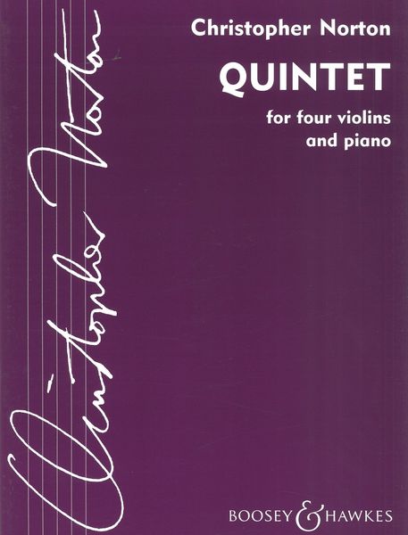 Quintet : For Four Violins and Piano.