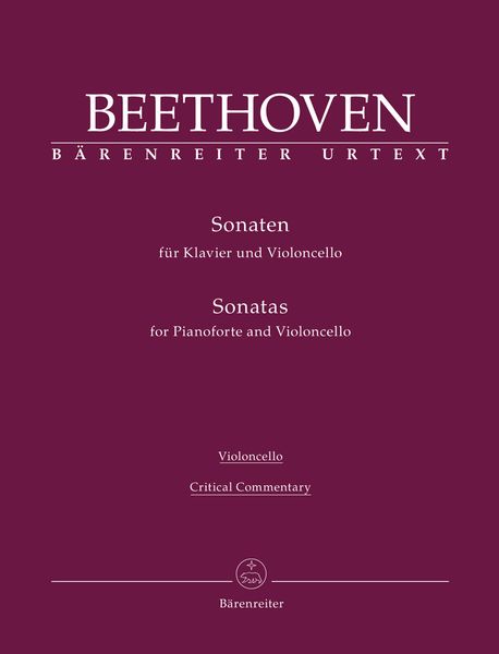 Sonatas For Violoncello and Piano / edited by Jonathan Del Mar.