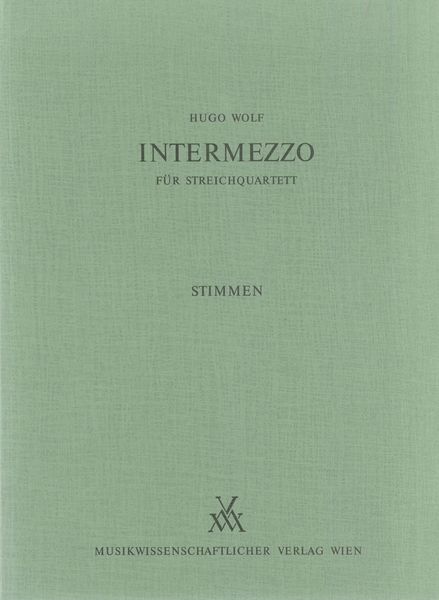 Intermezzo Es-Dur : Für Streichquartett - Set Of Parts.
