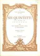 Sei Quintetti, Op. 19 (G.425-430) : For 2 Violins, Flute, Viola & Violoncello / ed. Pais.