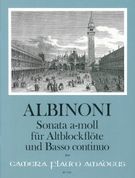 Sonata A-Moll : Für Altblockflöte Und Basso Continuo / edited by Harry Joelson.