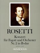 Konzert : Für Fagott und Orchester Nr. 2 In B-Dur, Rwv C69 / edited by Johannes Moesus.