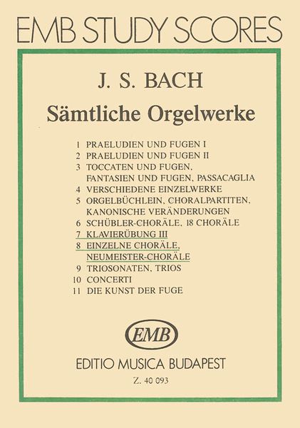Complete Organ Works, Vol. 7-8 : Klavierübung III : Einzelne Chorale, Neumeister-Chorale.