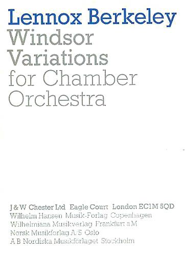 Windsor Variations : For Chamber Orchestra.