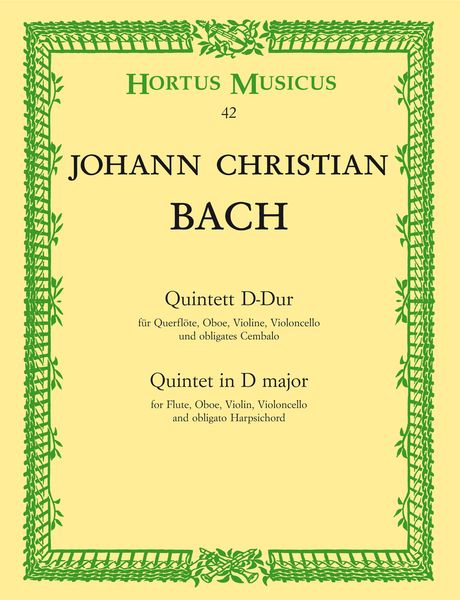 Quintett D-Dur : For Flute, Oboe, Violin, Cello & Klavier.