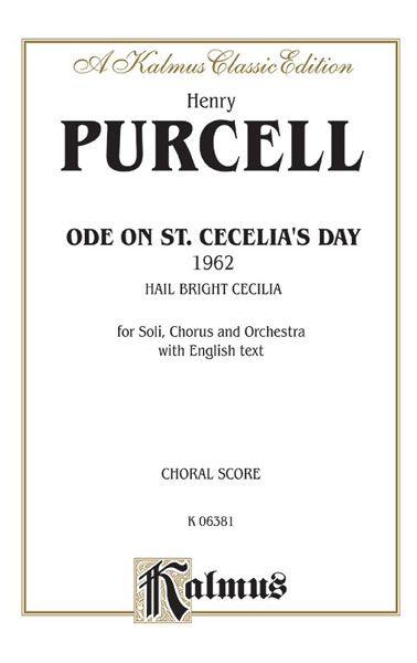 Ode For St. Cecilia's Day (1692).