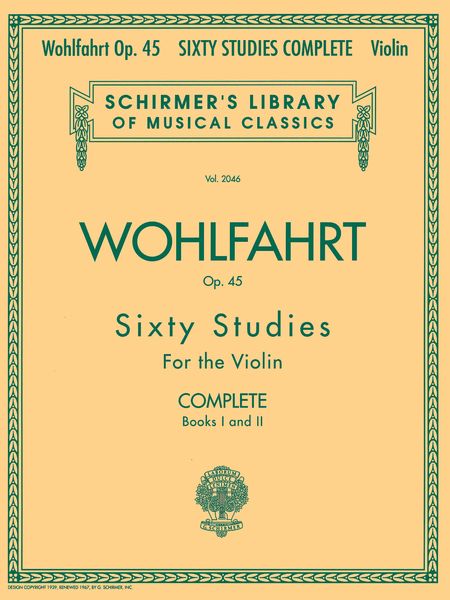 Sixty Studies For The Violin, Op. 45 / edited by Gaston Blay.