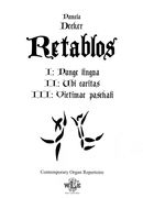 Retablos : For Organ.