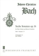 Sech Sonaten Op. 16, Heft 1 : Für Flöte (Violine) und Klavier (Cembalo).