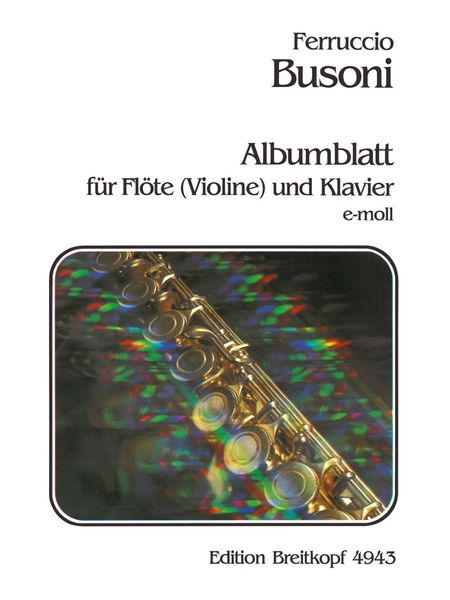 Albumblatt : Für Flöte (Violine) und Klavier.