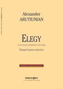 Elegy : For Solo Trumpet (Or Flugelhorn) and Strings - Piano reduction.