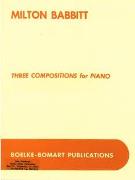 Three Compositions : For Piano.