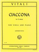 Ciaconna In G Minor : For Viola and Piano.