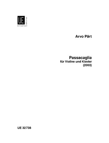 Passacaglia : Für Violine und Klavier (2003).