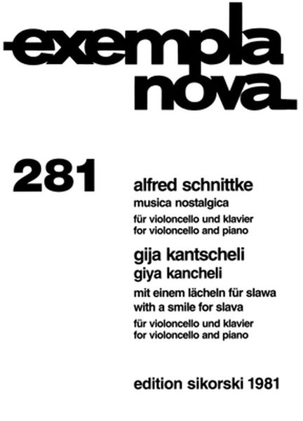 Musica Nostalgica : For Cello and Piano (1992).