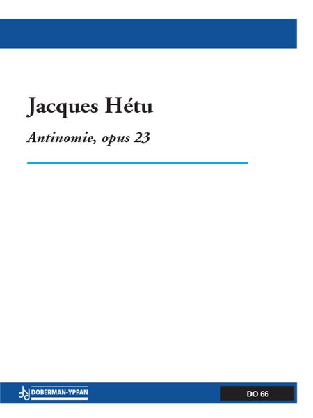 Antinomie, Op. 23 : For Orchestra.