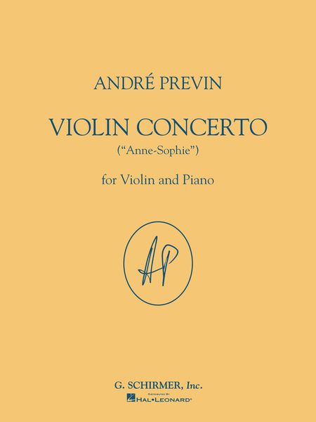 Violin Concerto (Anne-Sophie) - reduction For Violin and Piano.