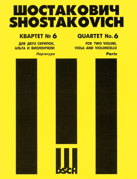 Quartet No. 6 : For Two Violins, Viola and Violoncello, Op. 101.