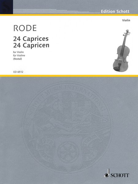 24 Caprices In Form of Etudes : For Violin Solo, In All 24 Keys / edited by Max Rostal.