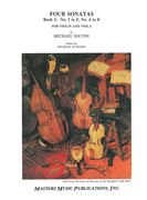 Four Sonatas, Book 2 - No. 3 In F, No. 4 In E : For Violin and Viola / edited by Wilhelm Altmann.