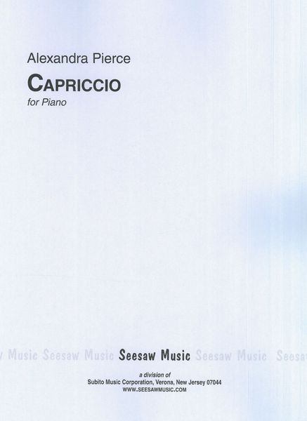 Capriccio : For Piano (2003).