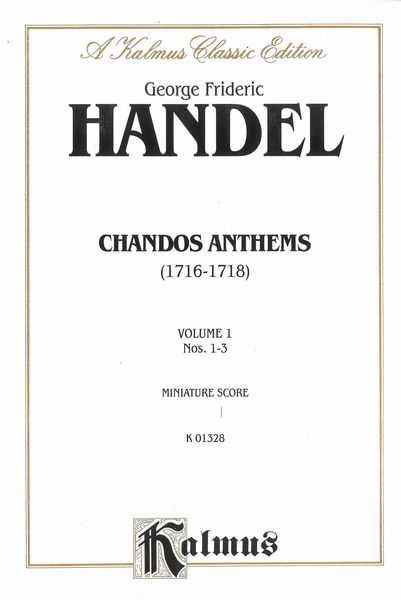 Chandos Anthems Nos. 1-3.