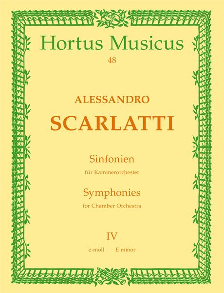 Sinfonia No. 4 E-Moll.