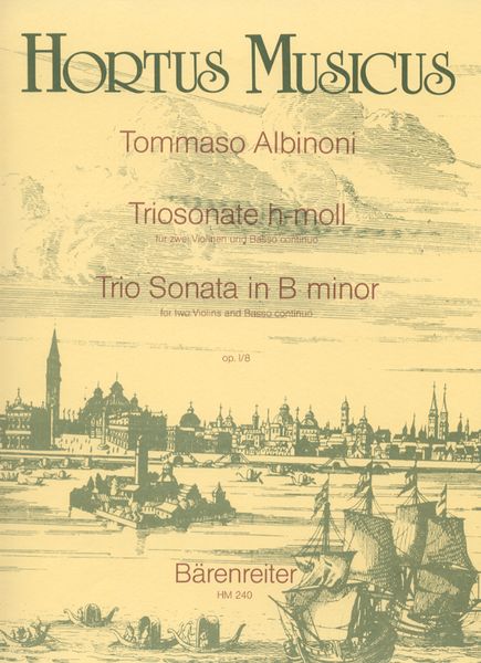 Trio Sonata In B Minor, Op. 1/8 : For 2 Violins and Basso Continuo.