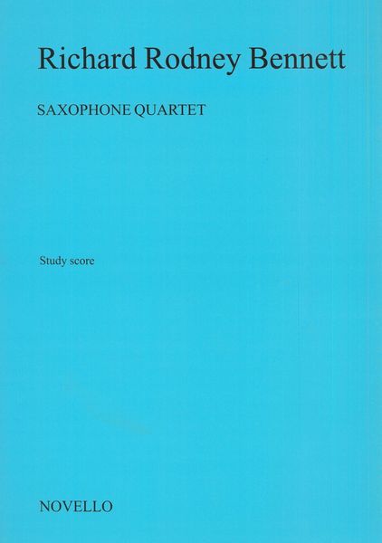 Saxophone Quartet.