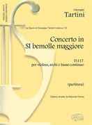Concerto In Si Bem. Maggiore D117 : Per Violino, Archi E Basso Continuo.