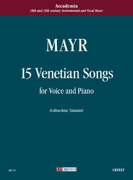 15 Canzonette Veneziane Per Voce E Pianoforte.