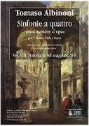Sinfonie A Quattro Senza Numero D'opus, Vol. 8 : Sinfonia In Sol Maggiore, Si 8.