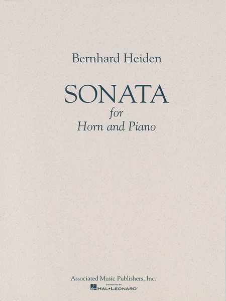 Sonata : For Horn And Piano.