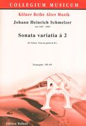 Sonata Variazia A 2 : Für Violine, Viola Da Gamba und Basso Continuo / edited by Christian Zincke.