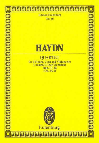 String Quartet In C Major, Op. 54, No. 2 : Hob.III:58.