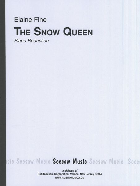 Snow Queen : An Opera In Three Acts (2002) - Piano Score With Percussion.