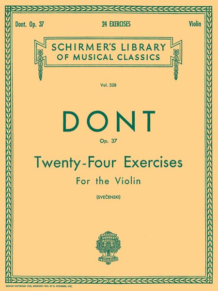 24 Exercises, Op. 37 : For Violin / arranged by Louis Svecenski.