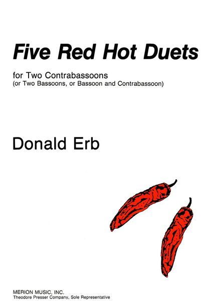 Five Red Hot Duets : For Two Contrabassoons.